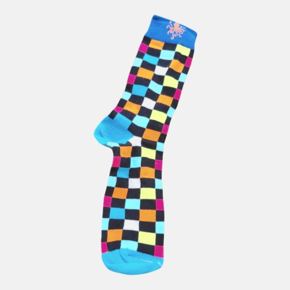 Multicolored Large Crew Socks